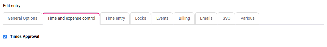 Tempolia screenshot: approval and locking options