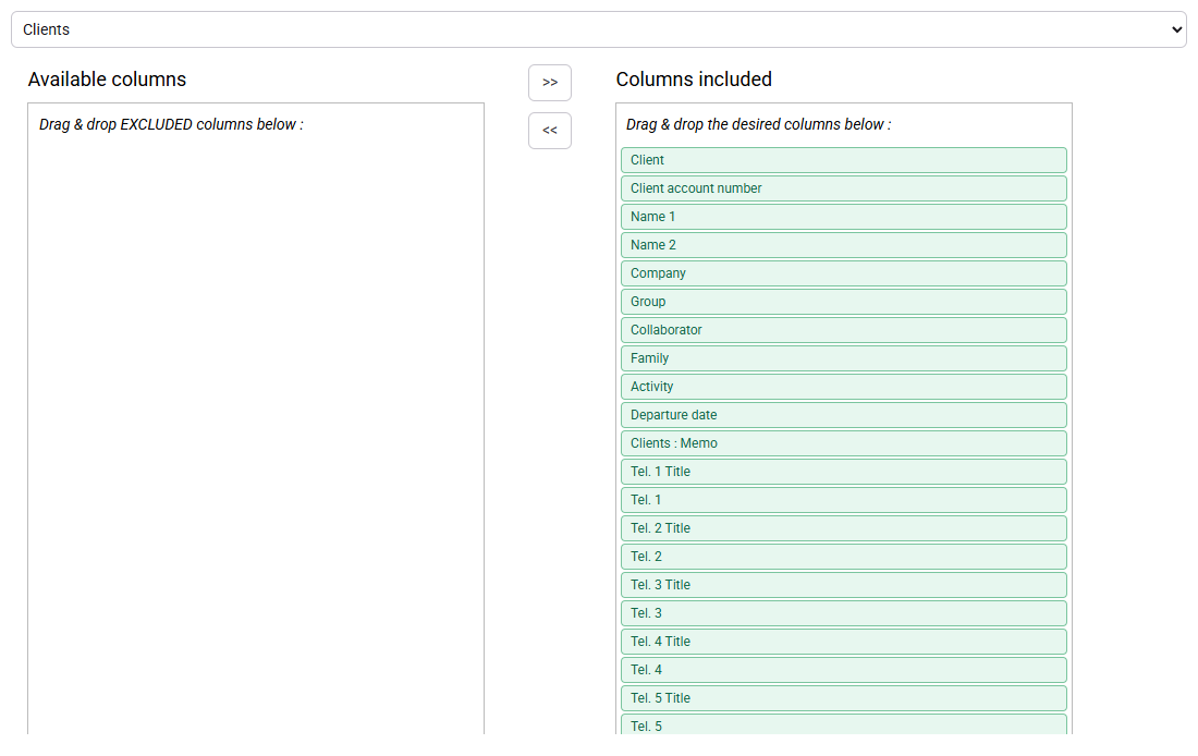 Choose the useful columns and retain the extraction date and filters with the exported file.