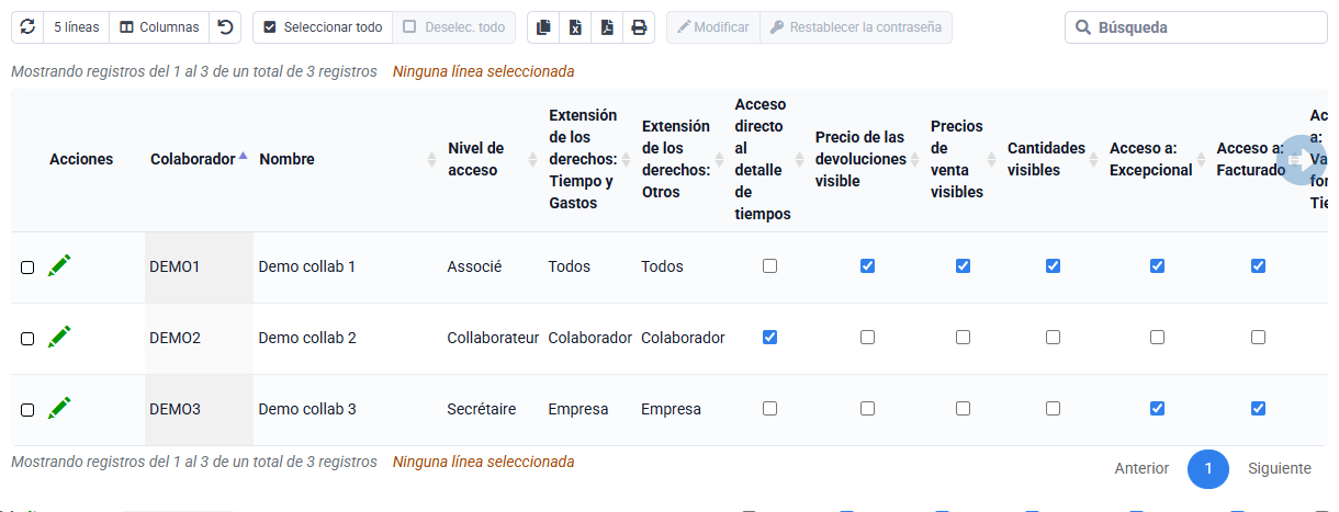 Captura Tempolia: MCP derechos login colaboradores.